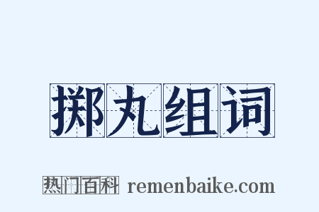 掷丸组词是什么意思的图片